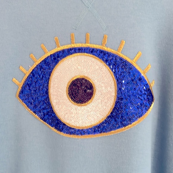Sweater with evil eye embellishment. - Picture 3 of 3